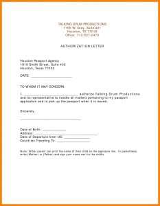 Example Of Authorization Letter To Collect Documents Templates