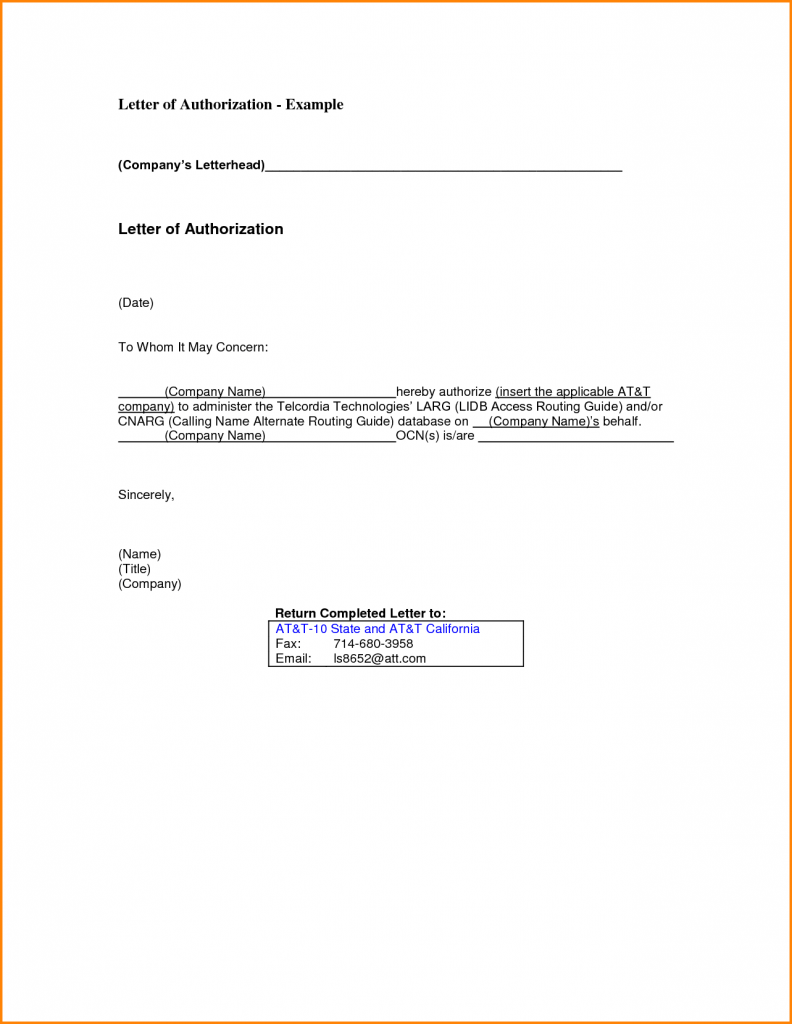 28+ Sample Of Authorization Letter for Bank Templates