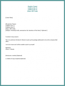 Sample of Authorization Letter Examples Template in PDF