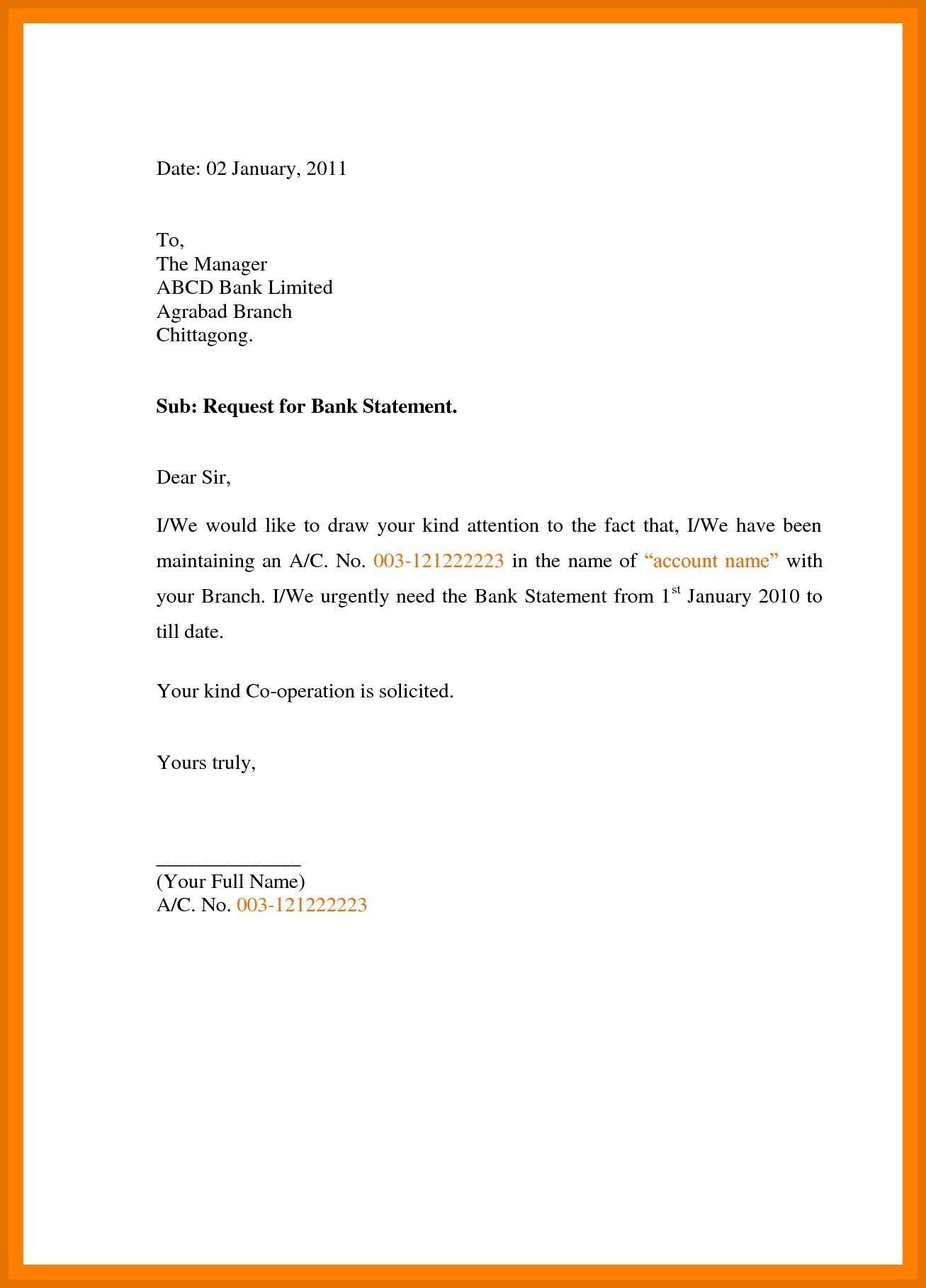 Authority Letter Format For Bank