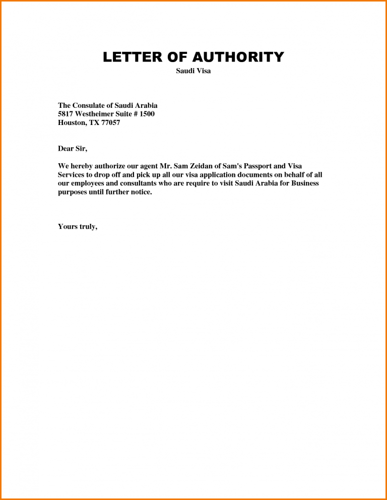 Sample Authorization Letter To Pick Up Check