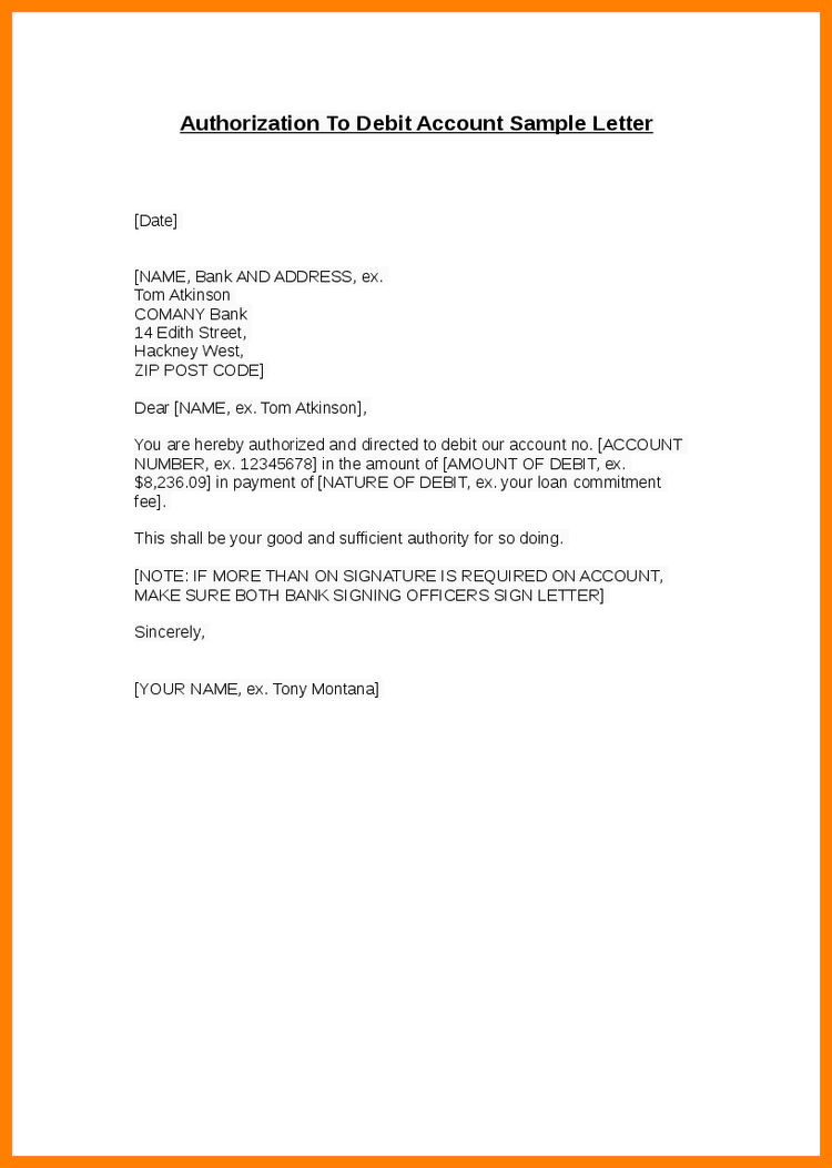 How To Write Authorization Letter Free Download Authorization Letter