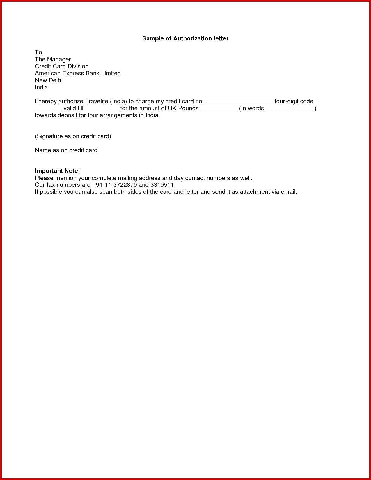 3 Sample Of Authorization Letter For Cheque Collection